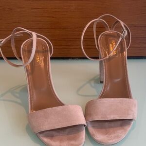 Aquazzura Elegant Nude Strappy Heels
